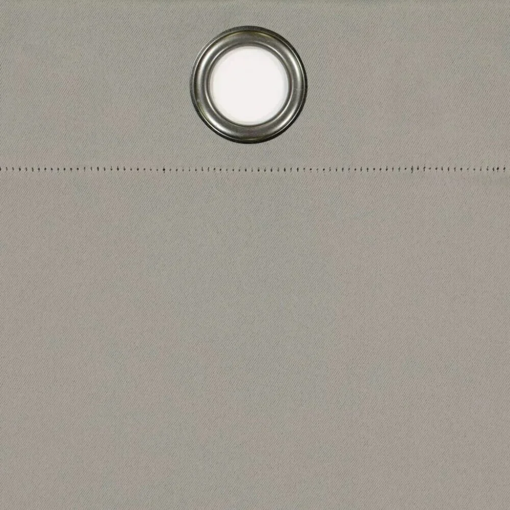 Eclipse Blackout Grommet Hang Matte Silver 2 Window Curtain Panel Set 37